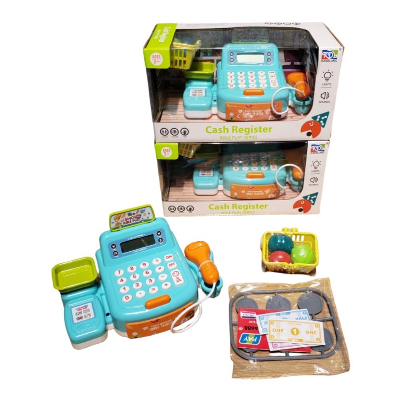 (KDL888-55) Cash Register W/Light&Sound W/Out 2*Aa W,Bx