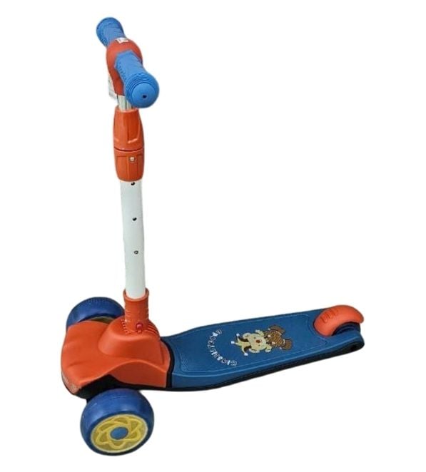 (TD1) Scooter,Opp,Pu Wheel,With Light,Mix Clr