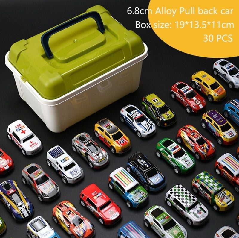 (1122-12B) 6.8Cm P/B Metal Car, 30Pcs/Plastic Box