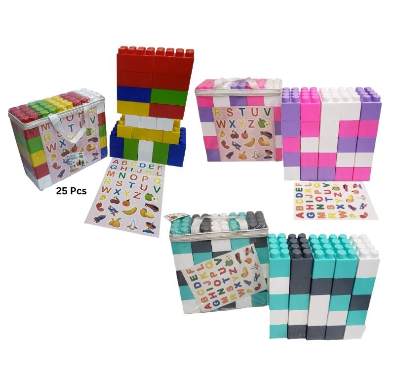 (AP10124-ABC) Jumbo Building Blocks 25 Pcs-A