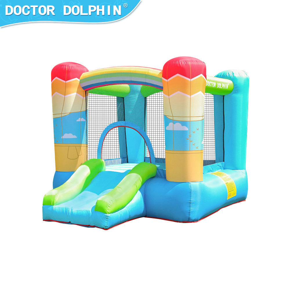 KIDS JUMPER & SLIDE RAINBOW D-8ft.10" W-6ft.6" H-5ft.5"