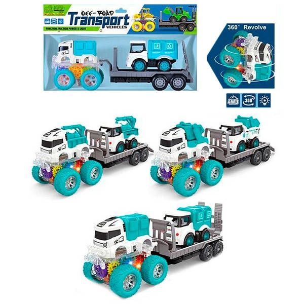 (YM-1104G1) P/B Transport Truck 3 Asst Mix Pvc Bag