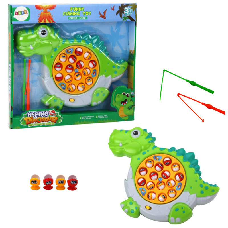 (09189) B/O Dinosaur Fishing Game with Music