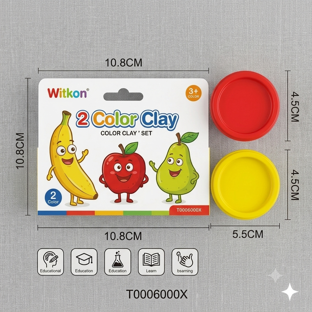 Color Dough,2 Colors Mix,