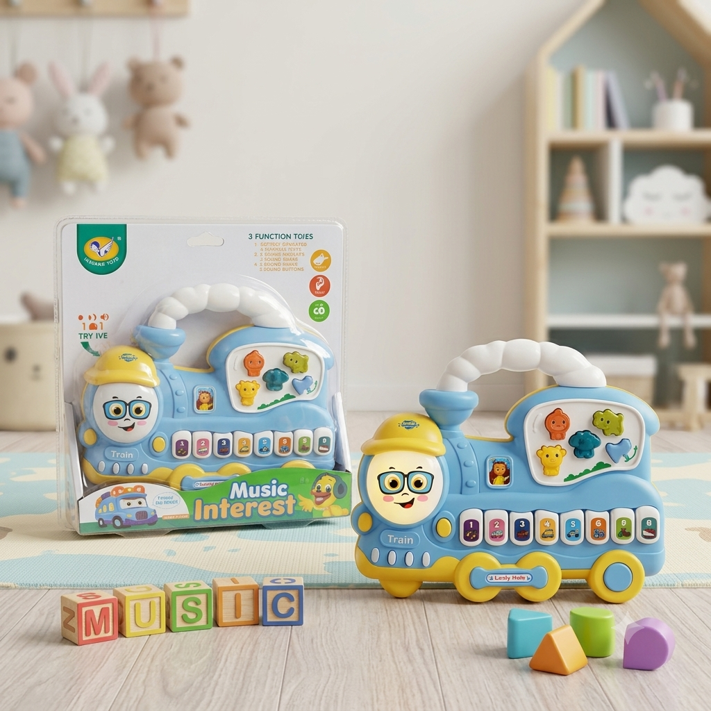Musical Train with Buttons