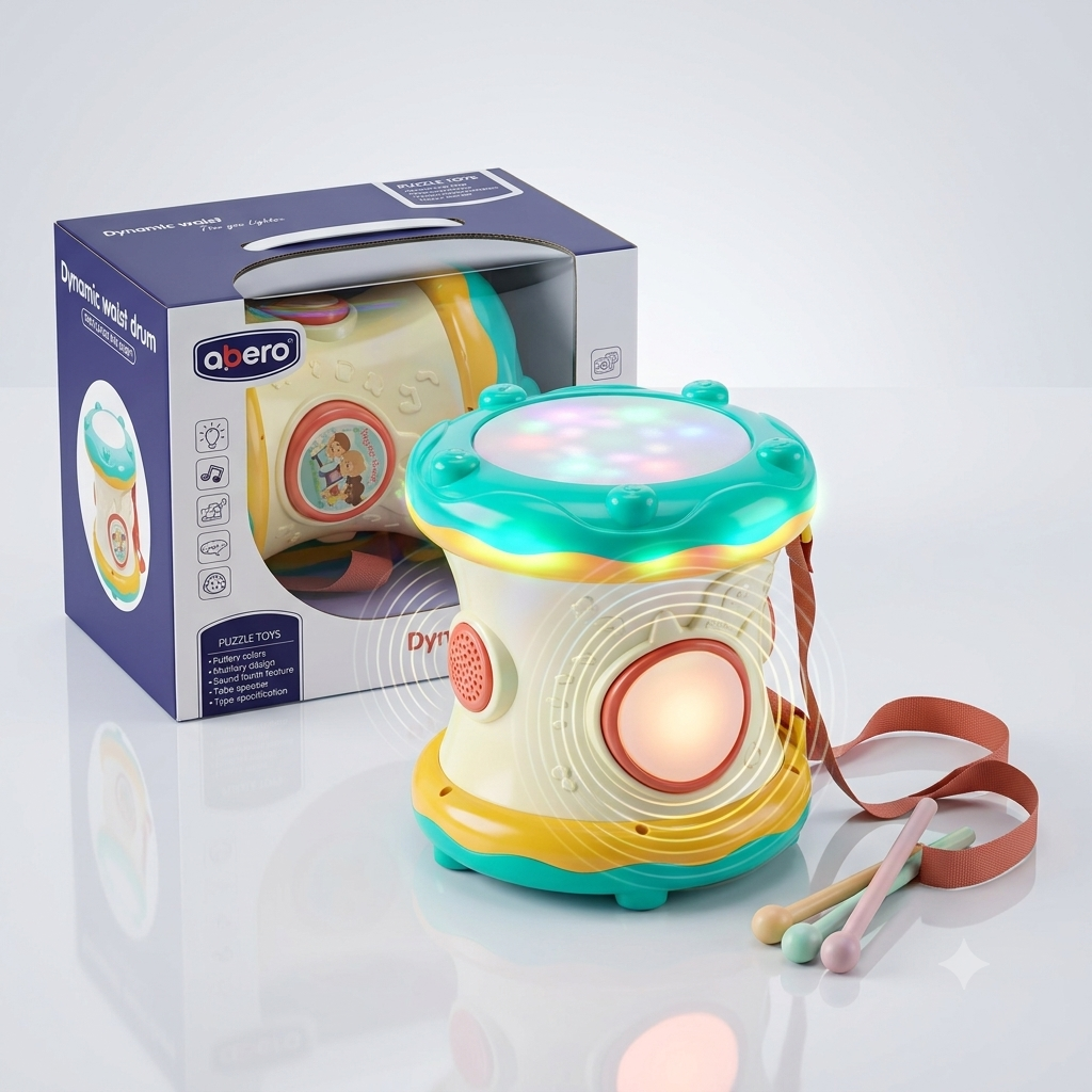 Waist Baby Drum with Sound and Lights