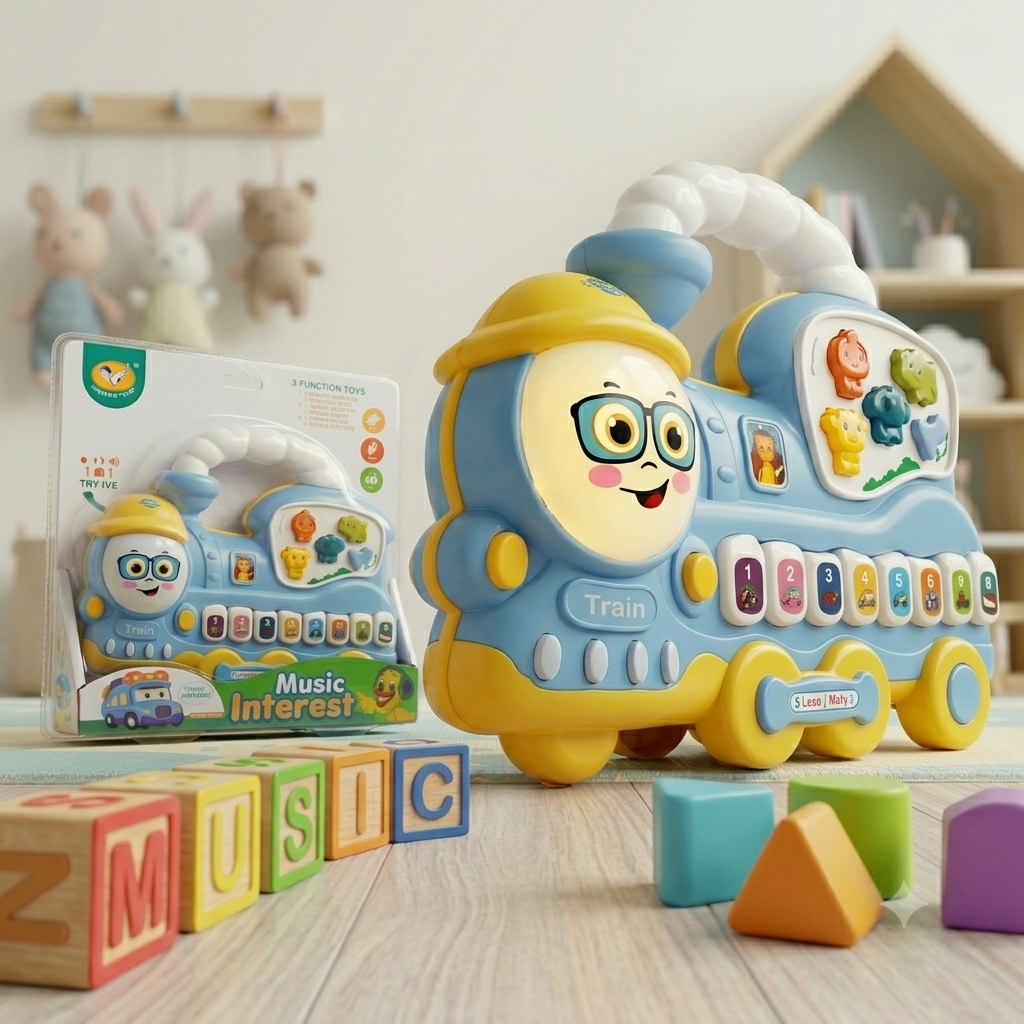 Musical Train with Buttons