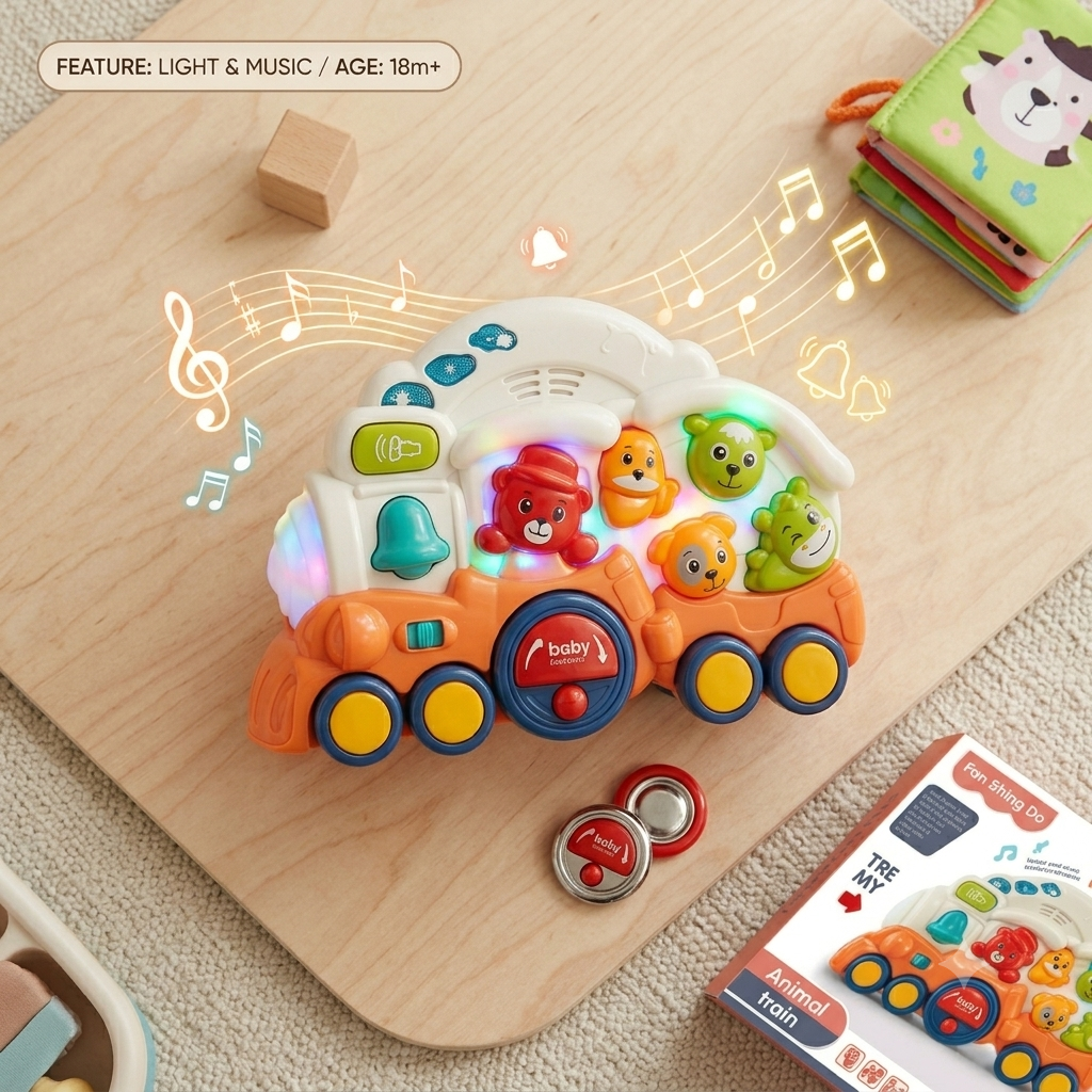 Baby Train Set W/Light&Music