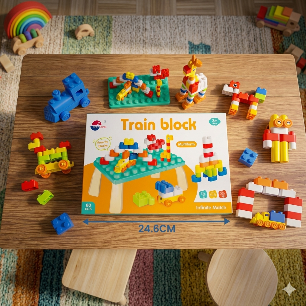 BUILDING BLOCK TRAIN DIY
