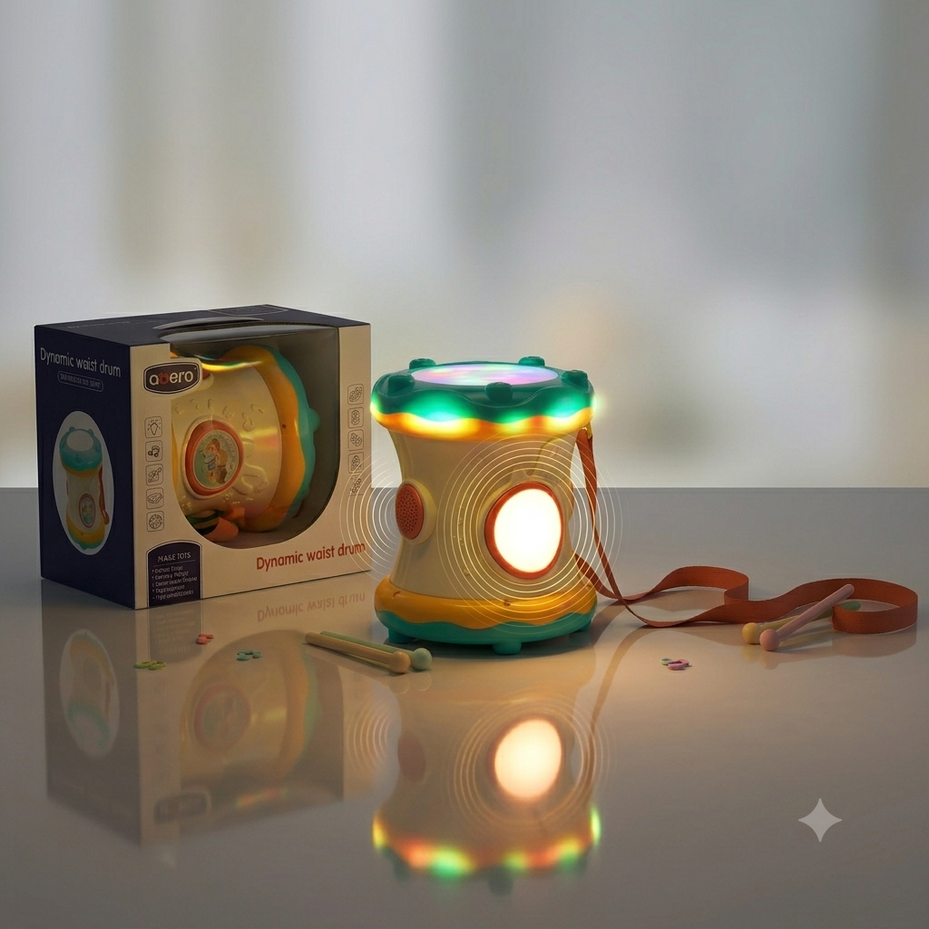 Waist Baby Drum with Sound and Lights
