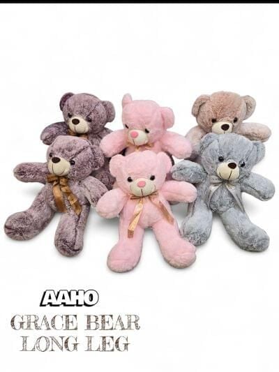 (GraceBearLongleg-40cm) Grace Bear Long Leg 40Cm