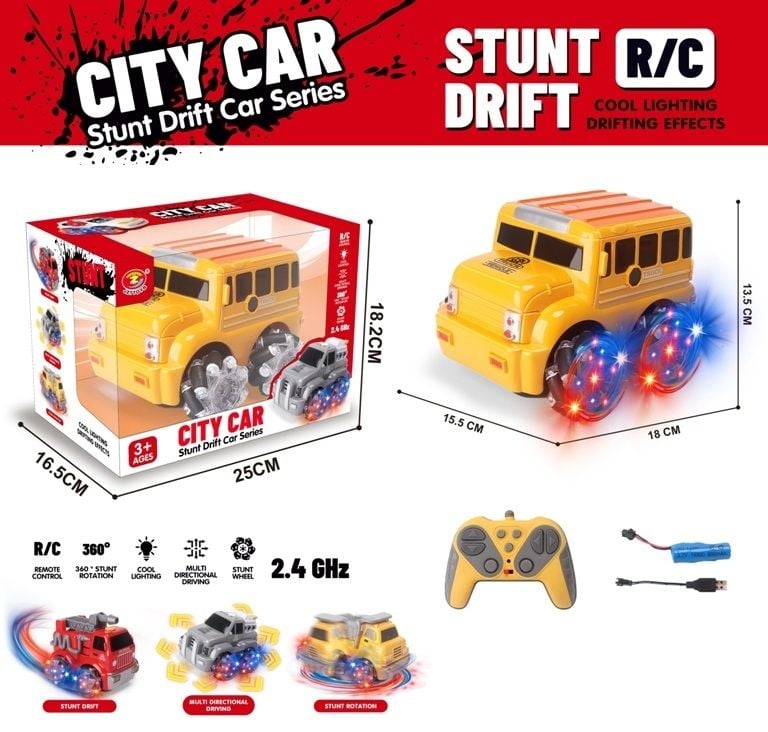 (907) 9-Fun R/C Truck, W/Light, W/3.7V Li Batt