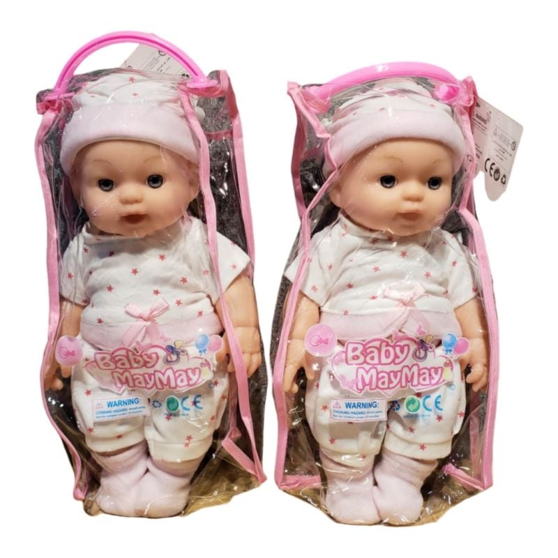 (302-I) 30Cm Doll W/ 6 Sound Ic, 2 Clrs Mix Pvc Bag