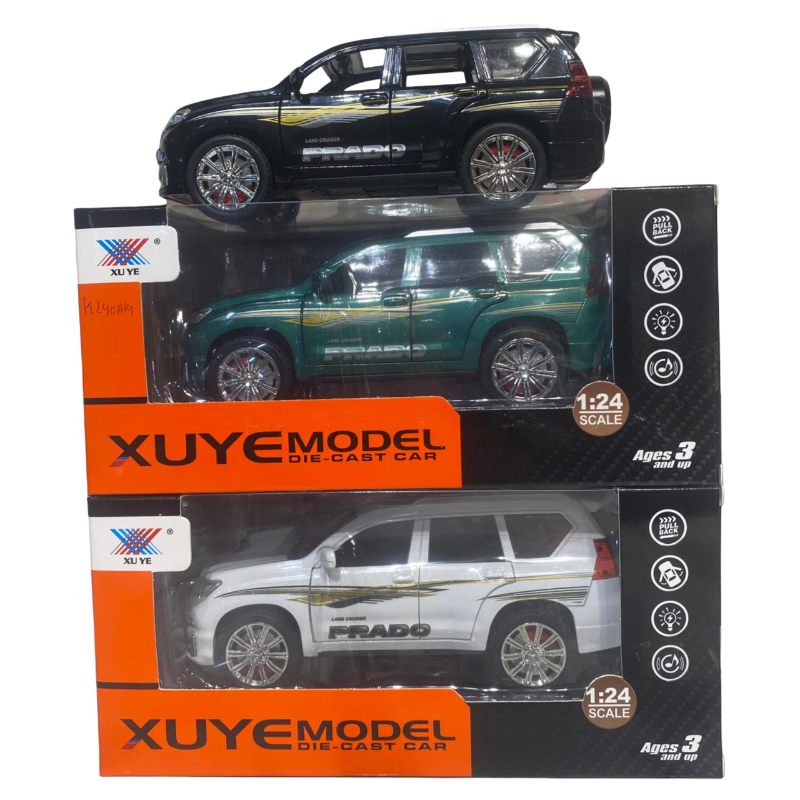 (K240A14) 1:24 Pill Back Car,6Doors Open,W/Light&
