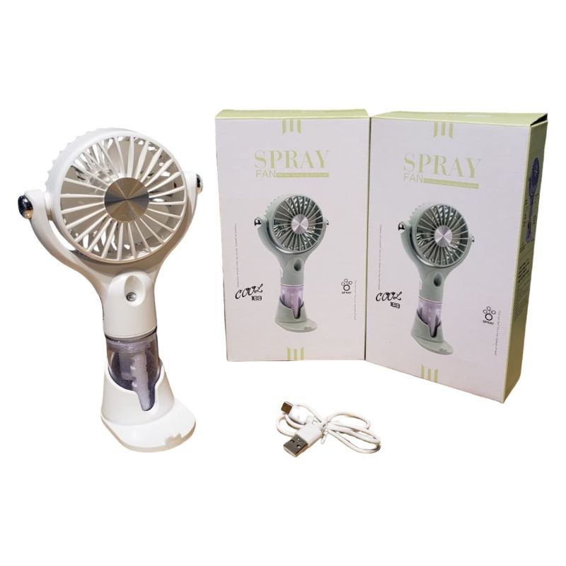 (LX633Y) Fan With Spray (Chargable)