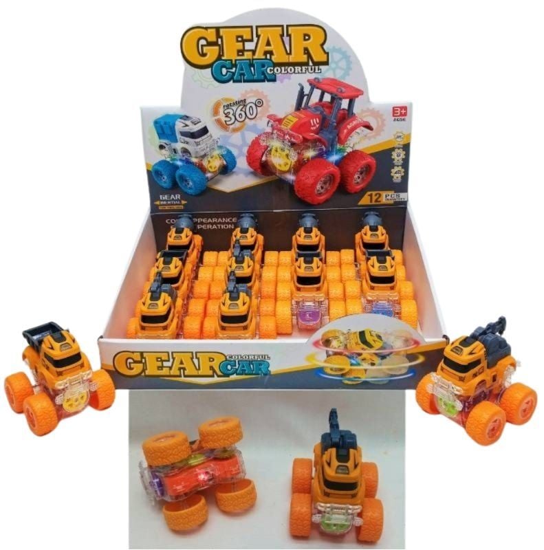 (YM-1102F) Gear Friction Car With lights 12Pcs Box3