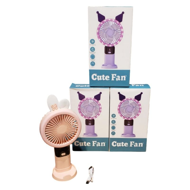 (6835) Fan With Light (Chargeable)