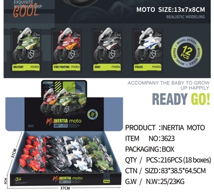 (3623) Fri Motor 12 Pcs/D.Bx1