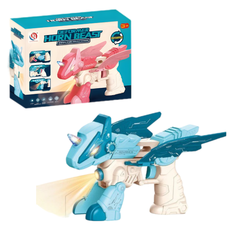 (CN68B) Dinosaur Projection Gun W/Light&Sound W/Out 2*Aaa 2Colors P.Box