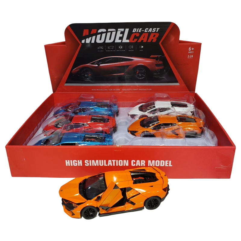 (1900-390) 1:24 P/B Alloy Car W/Light&Sound Open Do