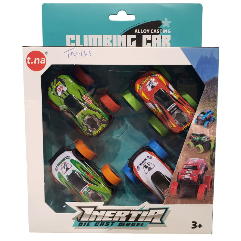 (TN-1315) 1:64 P/B Climbing Alloy Car,4 Model Mix,