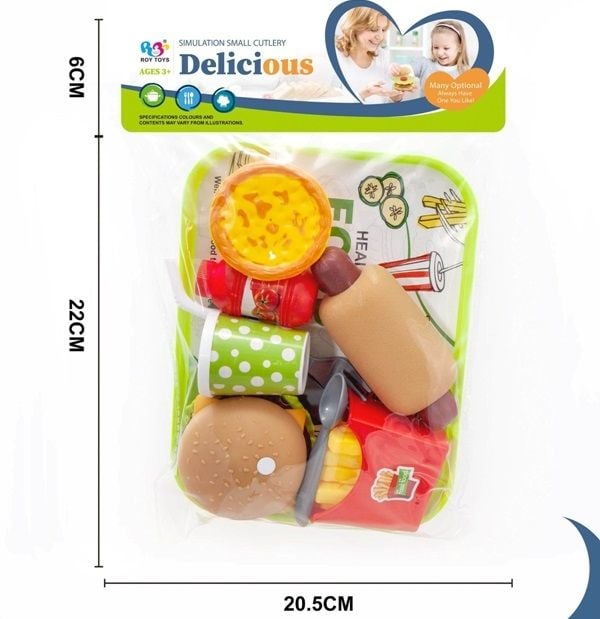 (8939) Fast Food Set,Pvc Bag W/Header