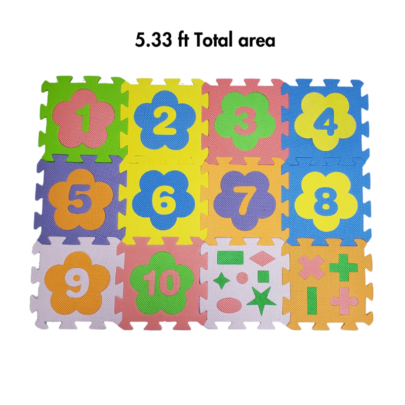 (EM-12 Flower) Eva Numbering Puzzle Matt