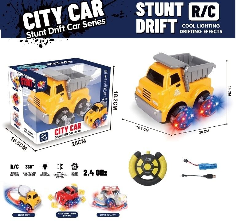 (809) 6-Fun R/C Truck, W/Light, W/3.7V Li Batt